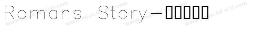 Romans Story字体转换